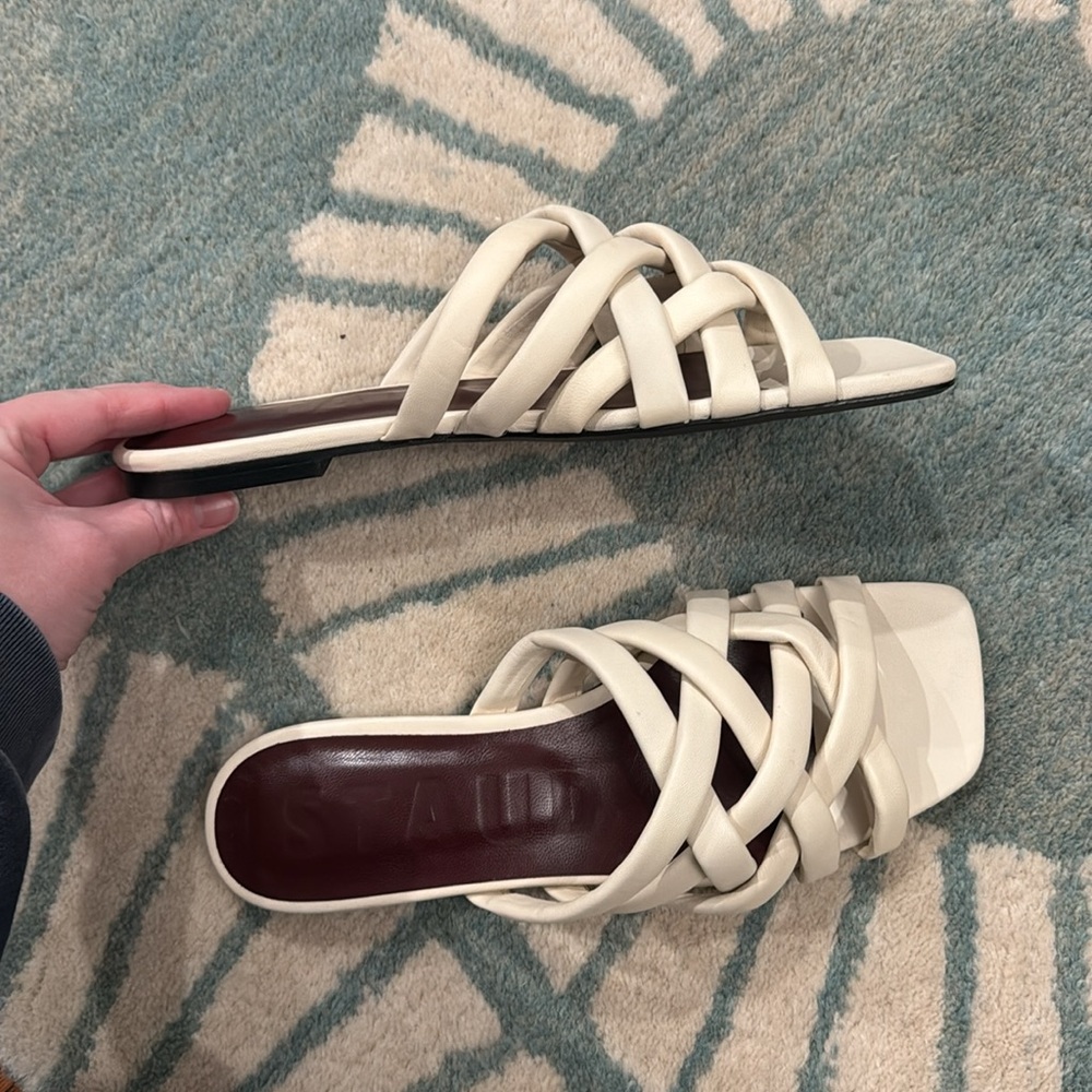 NWOT Staud cream strappy sandals - Picture 4 of 4